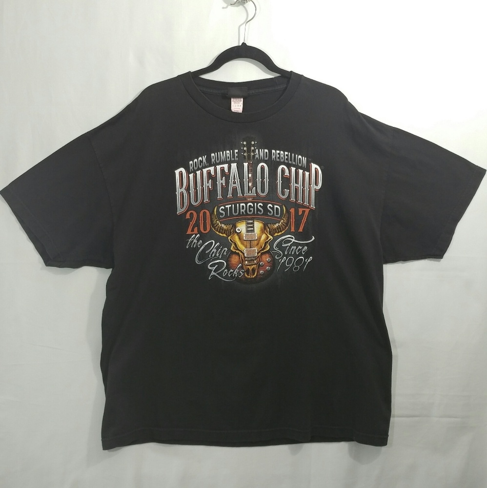 Sturgis Buffalo Chip 2017 Harley Mens Black Tshirt